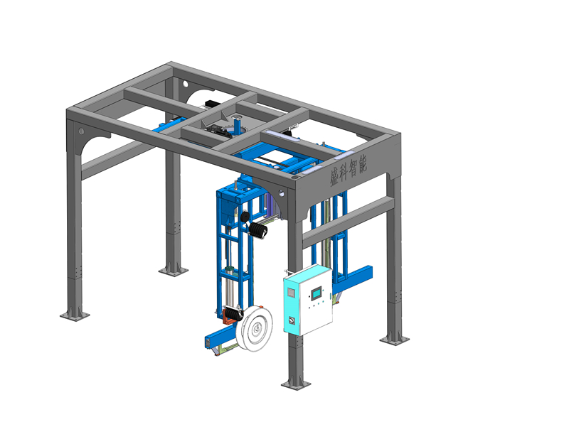 Mesin Pengemasan dan Pengikat Blok Bata Otomatis