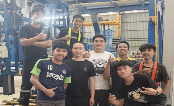 QT10-15 Lini produksi blok otomatis penuh di Indonesia